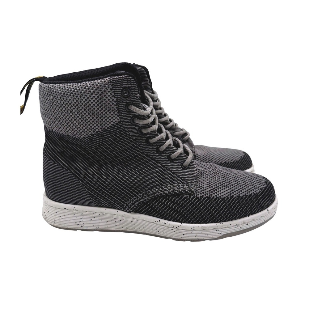 Dr. Martens Rigal Knit Boots Mens 8 Womens 9 Grey Excellent Lightweight Mesh